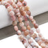 6mm Faceted Pink Opal Coin Bead Third Strand M12