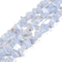 Blue Lace Agate Chip Bead Strand B26