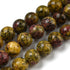 8mm Fire Sesame Jasper Bead Strand C10