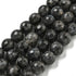 10mm Faceted Larvikite Bead Strand W15