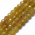 6mm Faceted Yellow Apatite Bead Third Strand M18
