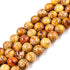 8mm Dyed Yellow and Red Impression Jasper R16