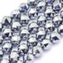 8mm Faceted Terahertz Bead Strand Y26