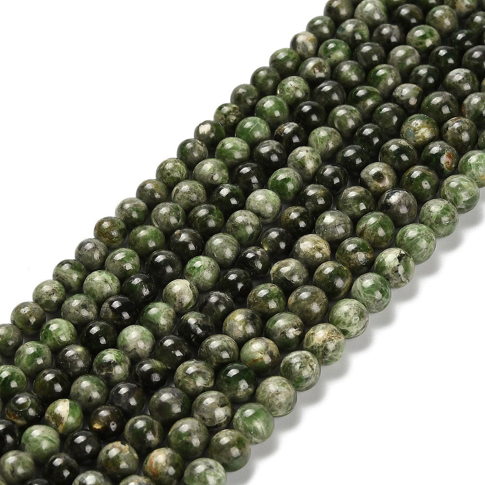 6mm Diopside Bead Half Strand A14