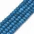 8x5mm Faceted Dyed Blue Dolomite Rondelle Bead Strand N12