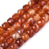 6mm Red Agate Faceted Cube Bead Pack (10 Beads) P7