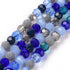 6mm Multicolour Faceted Round Crystal Bead 20-Inch Strand $10