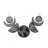 30-Inch Wooden Moon Phases with Leaf Wall Hanging L16