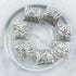 10mm Silver Leaf Square Spacer Bead Pack D25