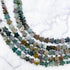 6mm Indian Agate Star Bead Strand A18