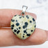 28mm Dalmatian Jasper Heart Pendant T5