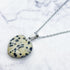 28mm Dalmatian Jasper Heart Pendant T5