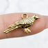 24mm Gold Cubic Zirconia Bird Charm C3