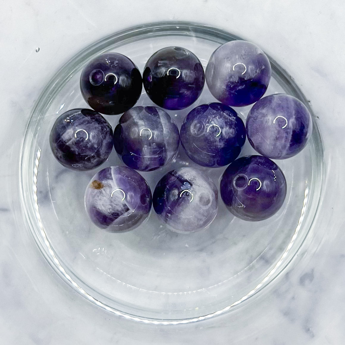 8mm Chevron Amethyst Bead Pack (10 Beads) G4