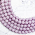 8mm Purple Glow in the Dark Bead Half Strand G7