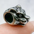 9mm x 10mm Silver Leopard Spacer Bead A35