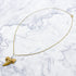 17.9-Inch Gold Shark Tooth Necklace S10