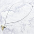19.6-Inch Silver Shark Tooth Necklace T10