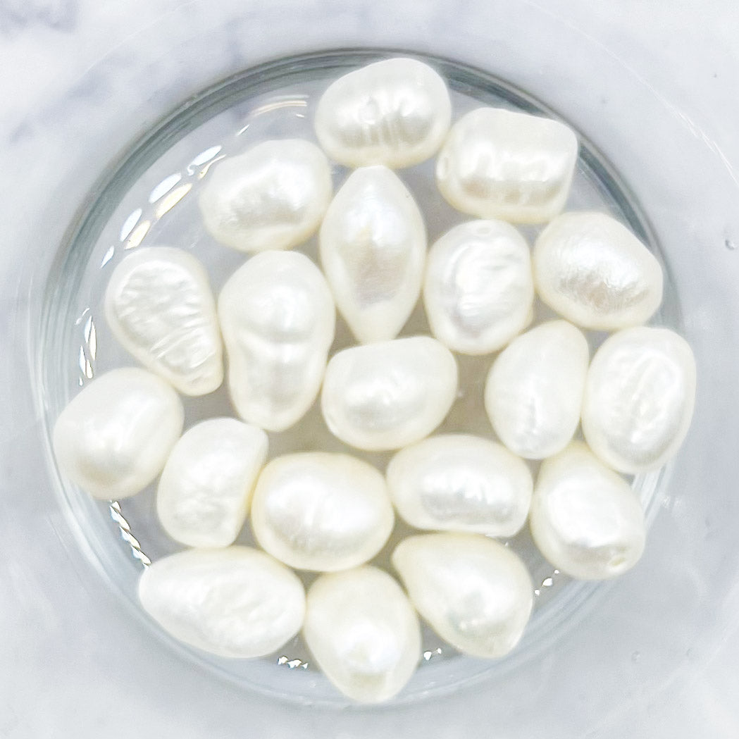 7x9mm Freshwater Pearl Nugget Bead Half Strand M15