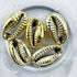 Gold Shell Spacer Bead Pack E25