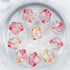 8mm Coral Glass Tulip Bead Pack (10 Beads) J25