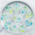 8mm Green Glass Tulip Bead Pack (10 Beads) T25