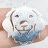 32mm Silver Stainless Steel Dog Face (Retriever) Charm B4