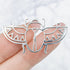 21mm Silver Stainless Steel Laser Cut Scarab Beetle Charm H3