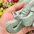 7 Inch Serpentine Elephant Carving B234 - Discounted