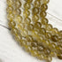 10mm Golden Rutilated Quartz Bead Half Strand T26