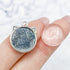 20mm Silver Cat Head Bezel Setting Charm B35