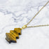 27mm Tiger's Eye Christmas Tree Pendant Q6