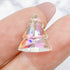 15mm Clear AB Electroplated Glass Christmas Tree Bead F2