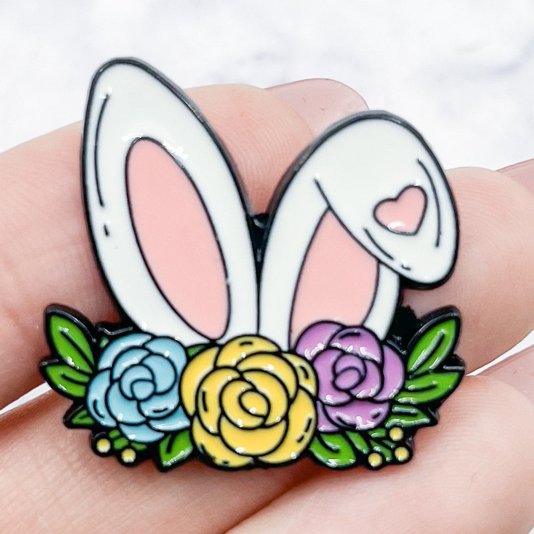 Bunny Ears Enamel Pin