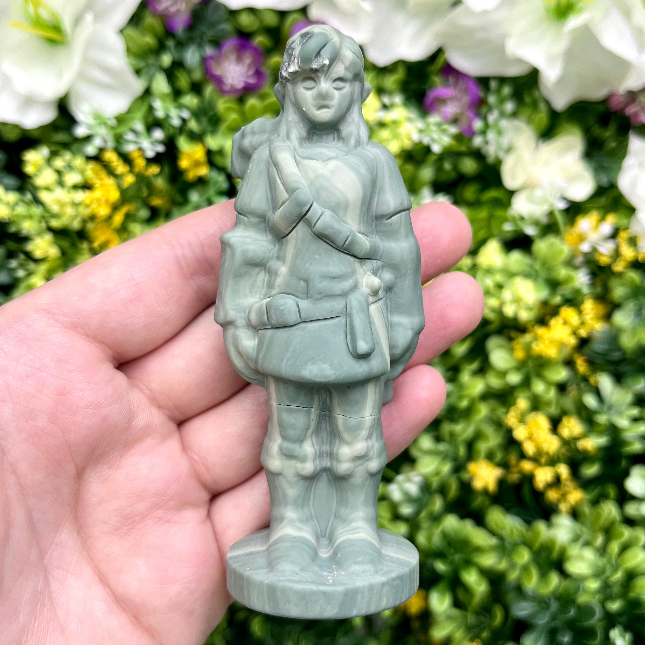 3.5 Inch Chinese Jade Link Carving R25 - Discounted