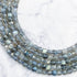 4-5mm Labradorite Faceted Cube Bead Pack (10 Beads) B47