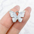 15mm Clear Quartz Butterfly Pendant G10