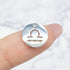 13mm Stainless Steel Libra Zodiac Sign Cutout Charm A2
