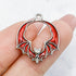 23mm Red Bat Round Charm M2