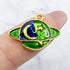 1 Inch Green and Blue Planet Charm M2