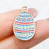 20mm Blue and Pink Egg Charm D2