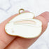20mm White Cute Sleeping Bunny Charm R2