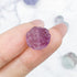 10mm Purple Fluorite Lotus Focal Bead C7