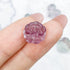 10mm Rainbow Fluorite Lotus Focal Bead B7