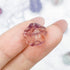 10mm Dark Rainbow Fluorite Rose Focal Bead J7