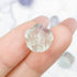 10mm Light Rainbow Fluorite Rose Focal Bead H7