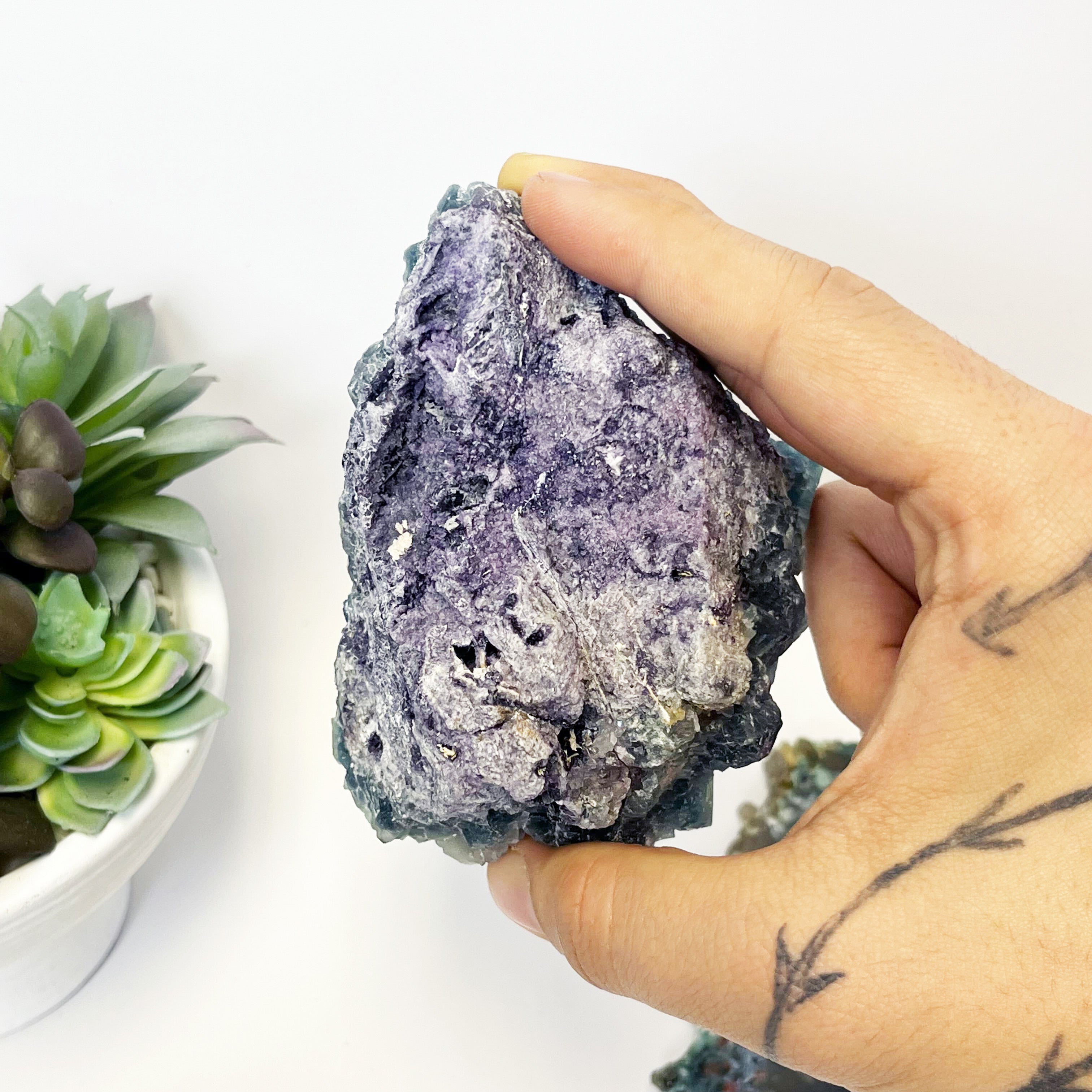 3.5 Inch Green Fluorite w Stand K88