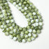 6mm Green Watercolour Painted Glass Bead Strand 32" Loop $3.75