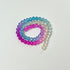 8x6mm Faceted Rondelle Candy Floss Gradient Crystal Bead Strand $5.25