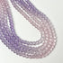 8x6mm Faceted Rondelle Lax Lavendar Gradient Crystal Bead Strand $5.25